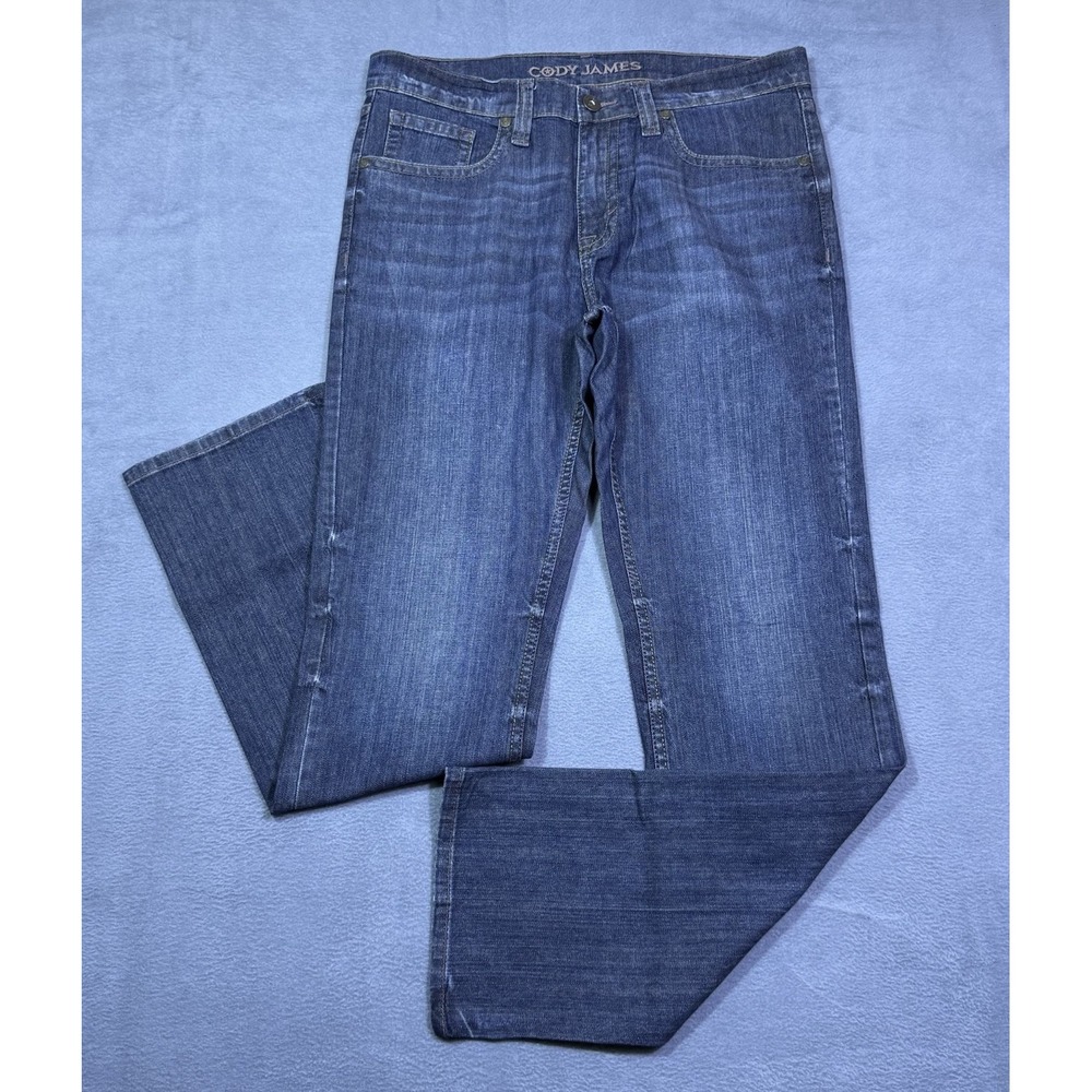 Cody James Jeans Mens 36x35 Midrise Straight Rodeo Ranch Cowboy Dark Wash USA